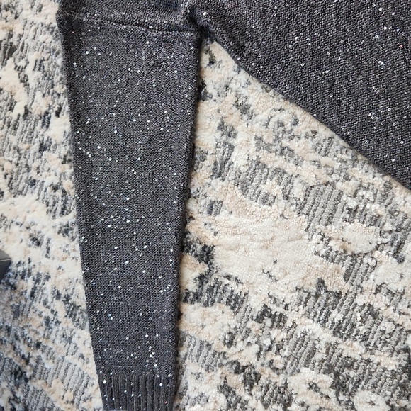 a.n.a. Castlerock Pewter Sequins Sweater - Picture 13 of 17